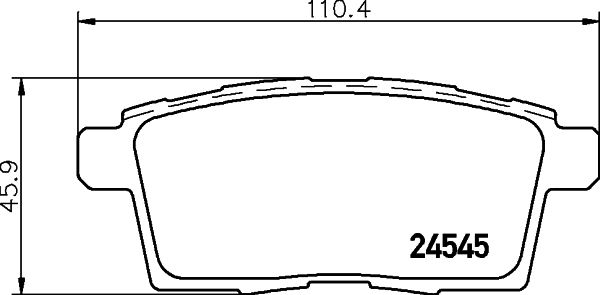 Brake Pad Set, disc brake 8DB 355 013-261