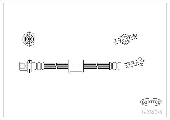 FLEXIBLE DE FREIN DAIHATSU CHARA  0705