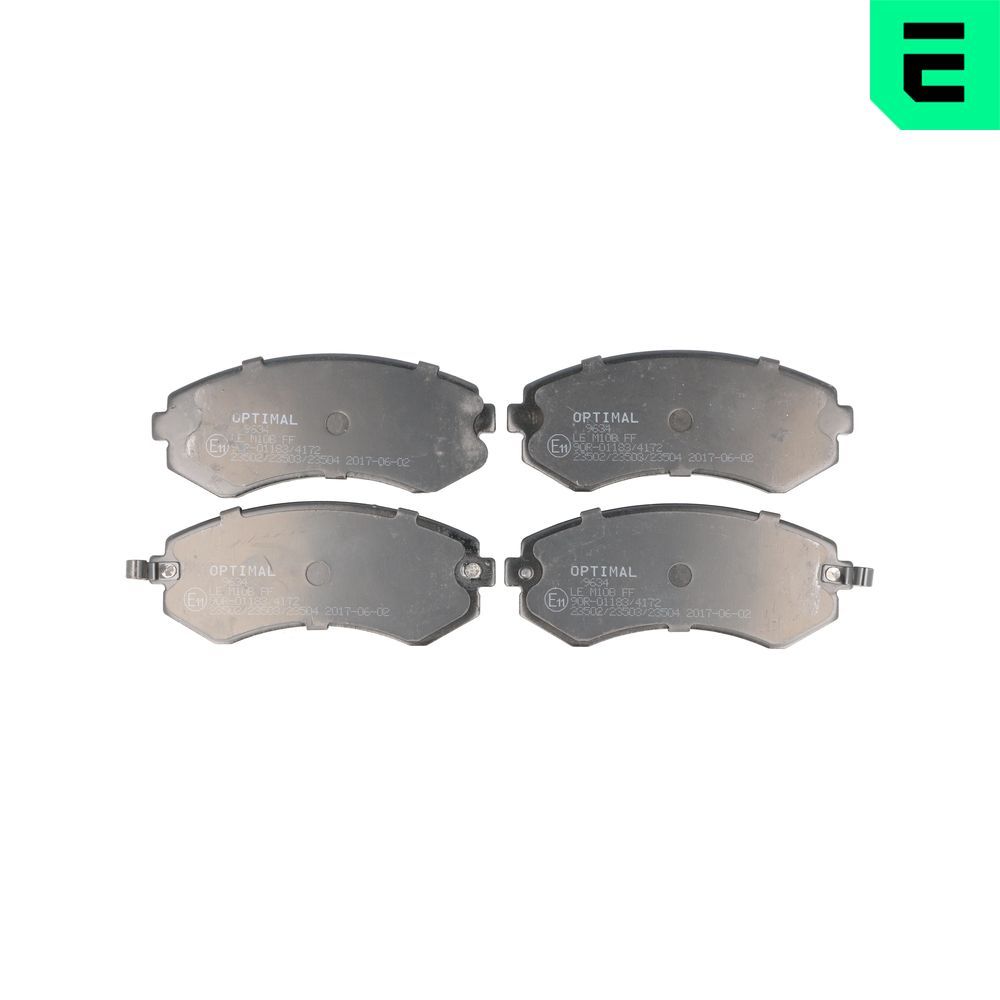 OPTIMAL BP-09634 - Bremsbelagsatz, Scheibenbremse