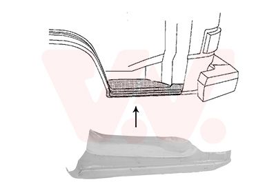 VAN WEZEL 5870102 - Einstiegsblech