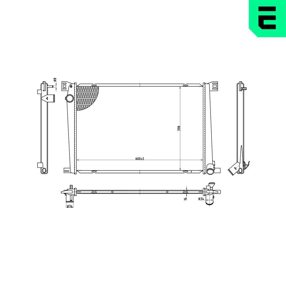 ERA 673063 - Kühler, Motorkühlung