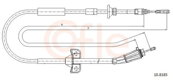 COFLE 10.8185 - Seilzug, Feststellbremse