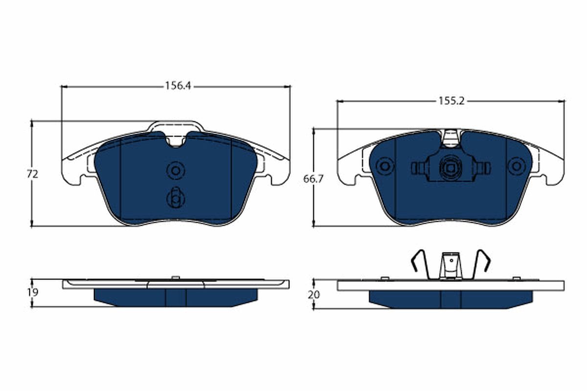 Brake Pad Set, disc brake GDB1683BTE