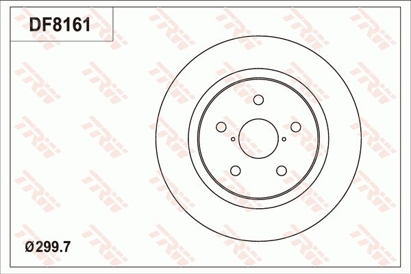 TRW BRAKE DISC - TecDoc Only