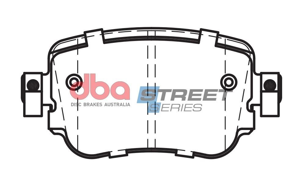 DBA SS STREET SERIES BRAKE PADS [ Volkswagon Polo AW Gti / Caddy 2017 - On - On R ] - TecDoc Only