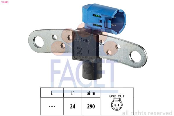 Sensor, crankshaft pulse 9.0543