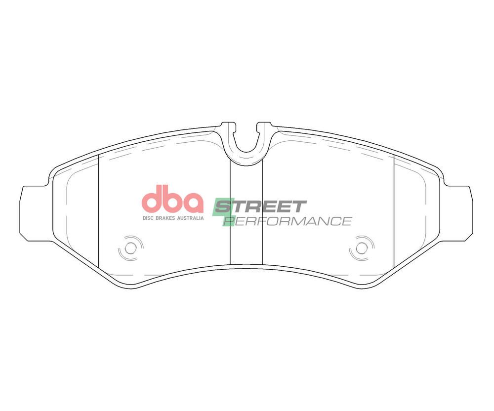 DBA SP STREET PERFORMANCE BRAKE PADS [Mercedes Benz Sprinter 2500 - 2019 on R ](suits wear sensor DBAWS1106, DBAWS1110 ) - TecDoc Only
