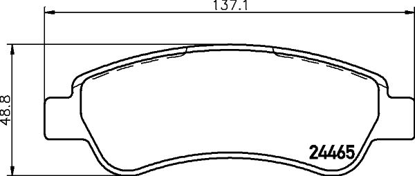 Brake Pad Set, disc brake 8DB 355 012-911