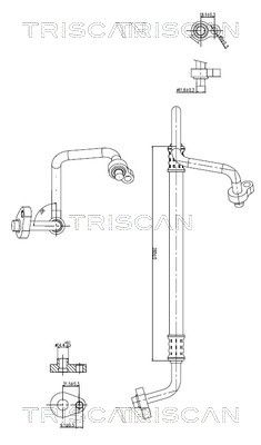 TRISCAN 9010 16083 - Hochdruck-/Niederdruckleitung, Klimaanlage