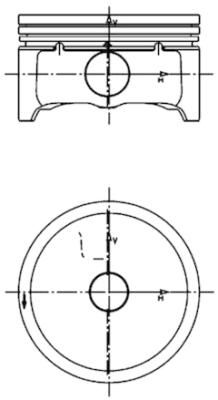 99457600 KOLBENSCHMIDT dugattyú