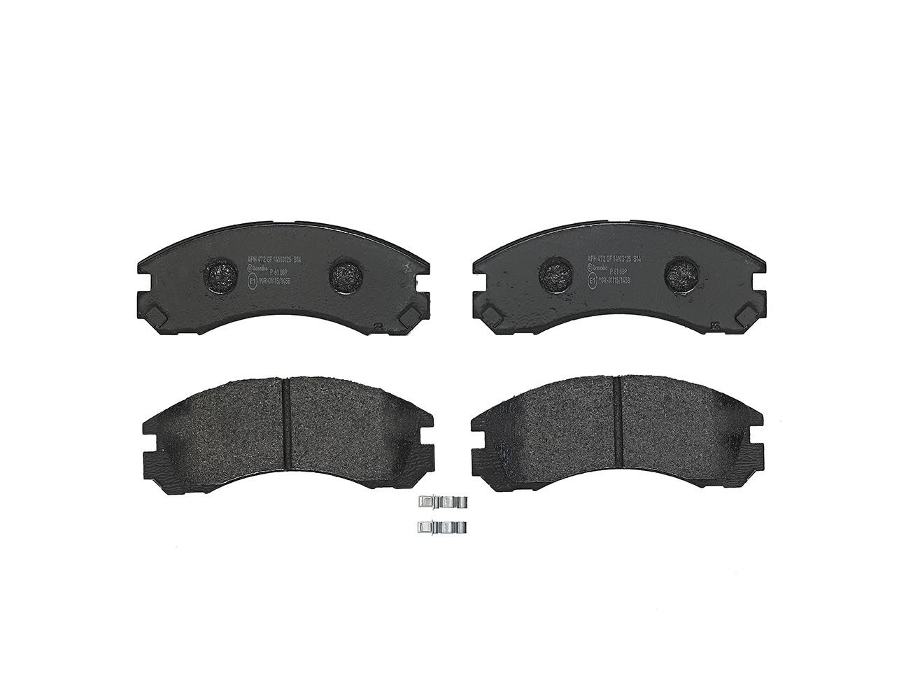 BREMBO P 61 089 - Bremsbelagsatz, Scheibenbremse PRIME LINE