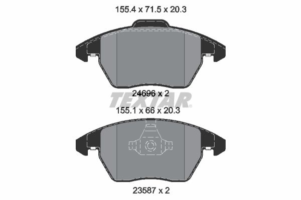 Brake Pad Set, disc brake 2469601