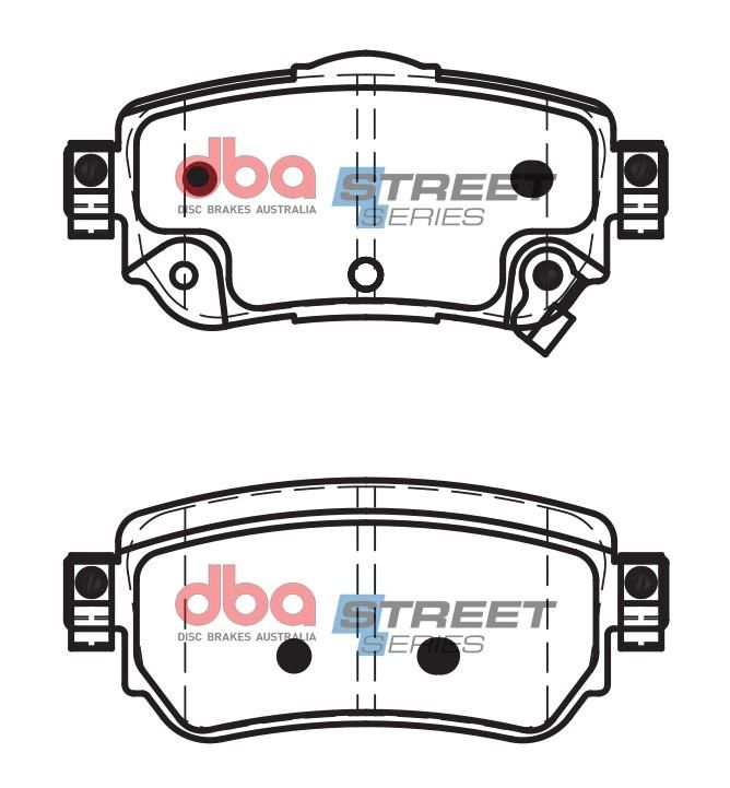 DBA SS STREET SERIES BRAKE PADS [ Nissan Qashqai 2014 - On R ] - TecDoc Only