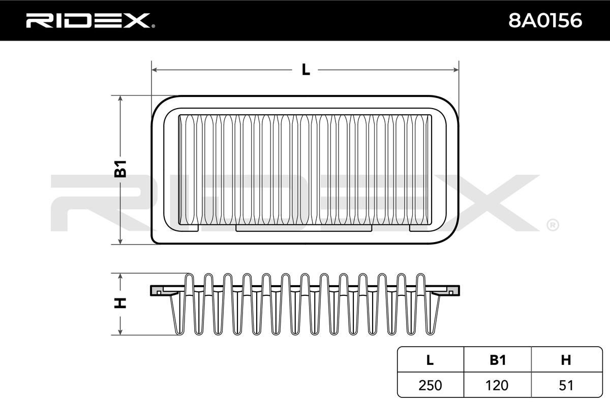 RIDEX 8A0156 Air Filter