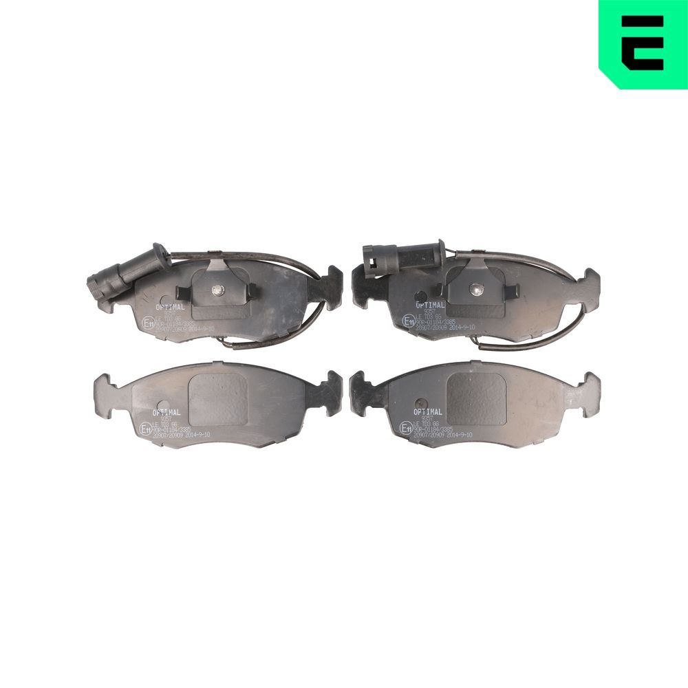 Bremsbelagsatz, Scheibenbremse