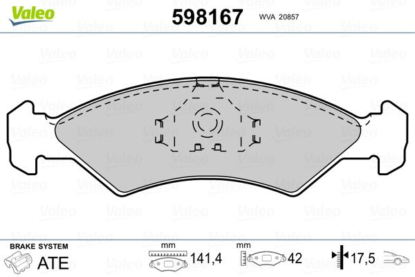 PLAQ FREIN FORD FIESTA II  .