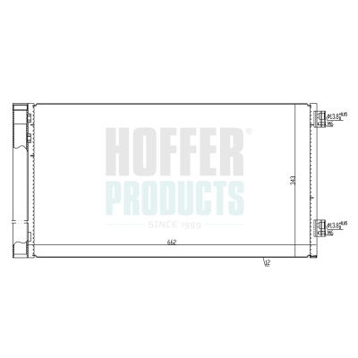 991258 HOFFER kondenzátor, klíma