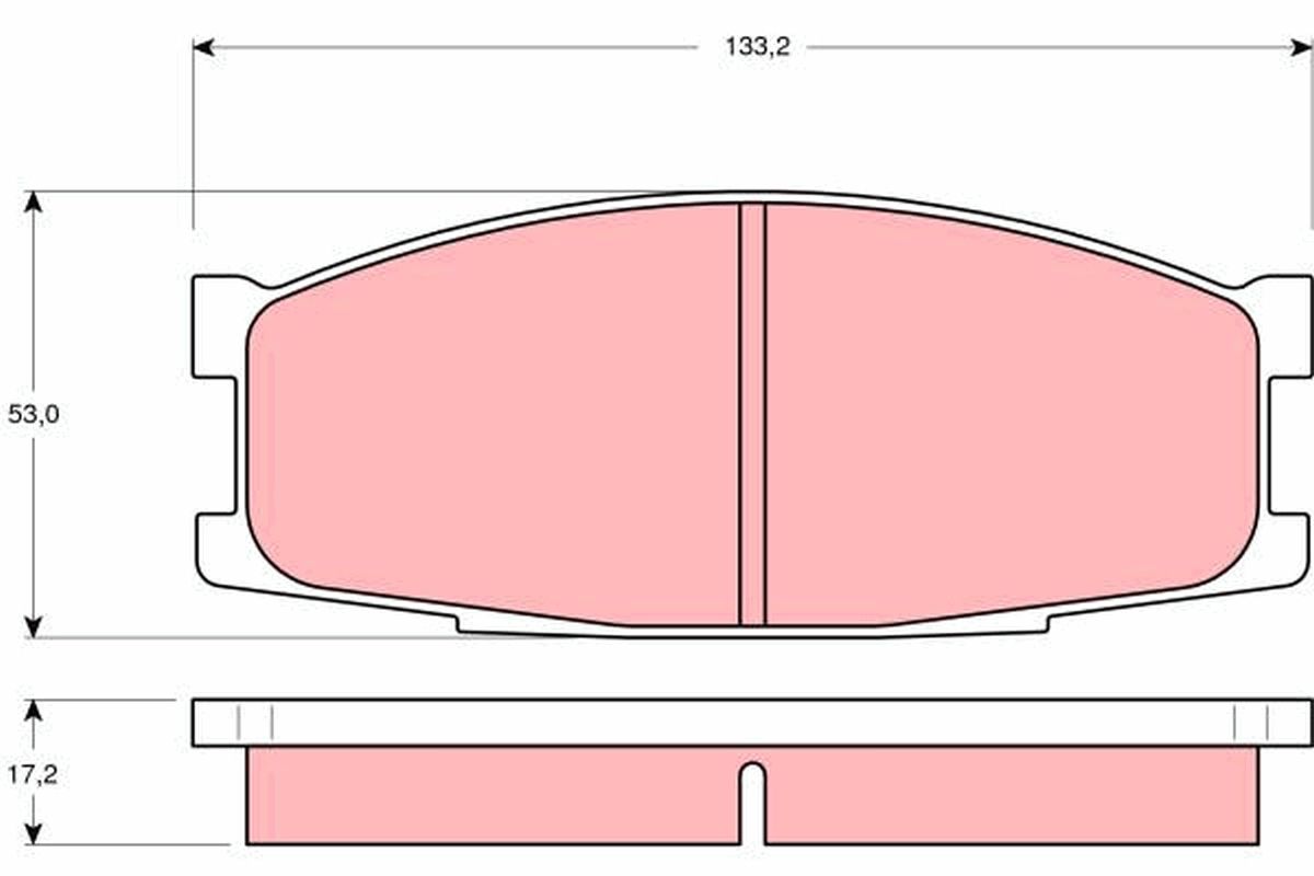 Brake Pad Set, disc brake GDB1022