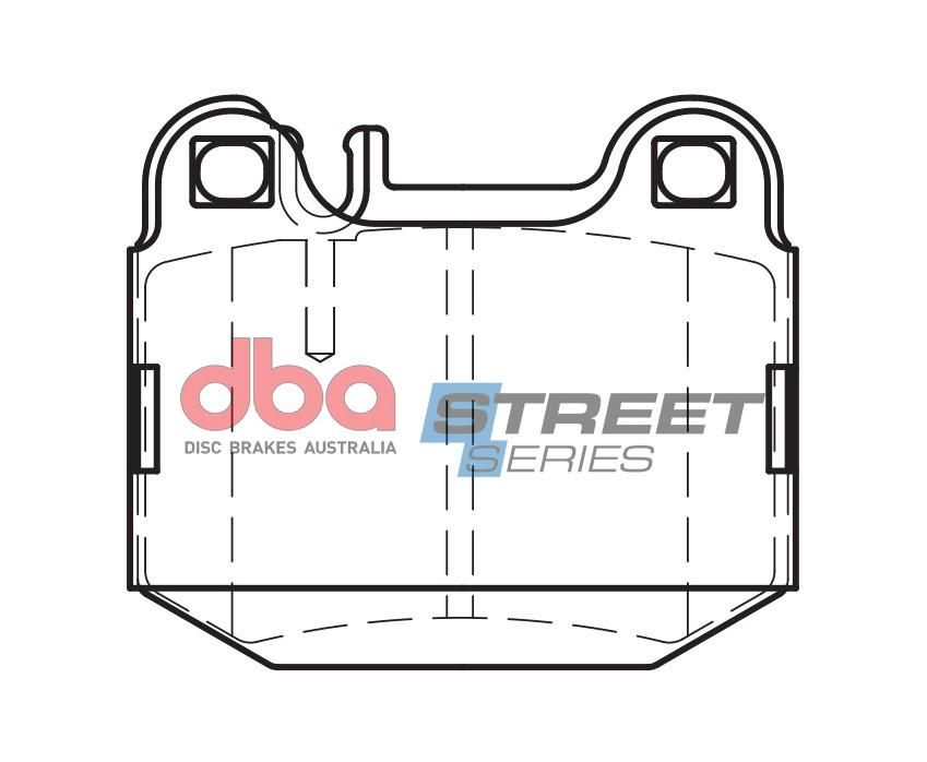 DBA SS STREET SERIES BRAKE PADS [ Mercedes 1999-2014 R ](suits wear sensor DBAWS1094, DBAWS1100 ) - TecDoc Only