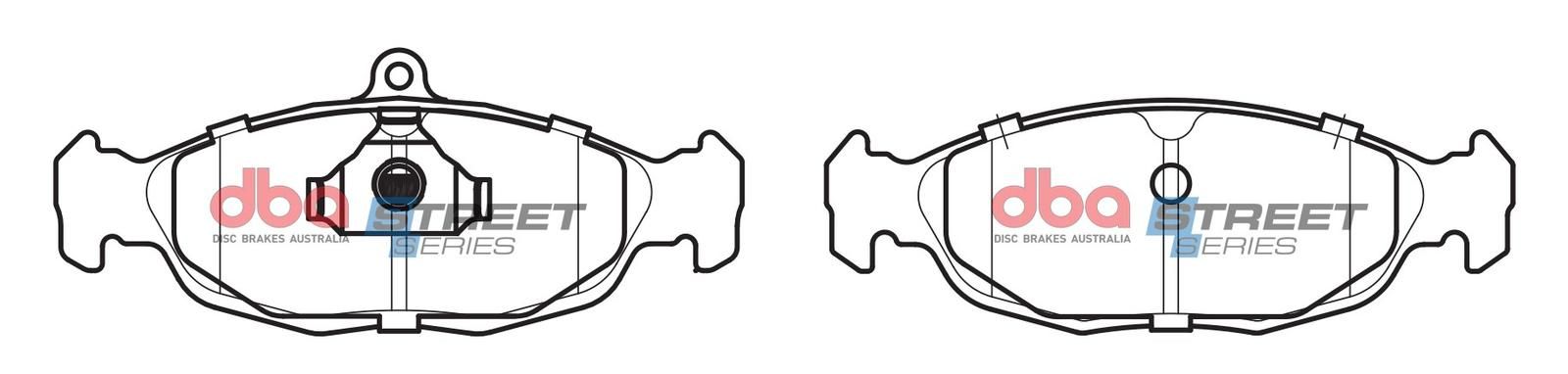 DBA SS STREET SERIES BRAKE PADS [ Daewoo/Holden/Jaguar & Opel 1991-2002 F ](suits wear sensor DBAWS1143 ) - TecDoc Only