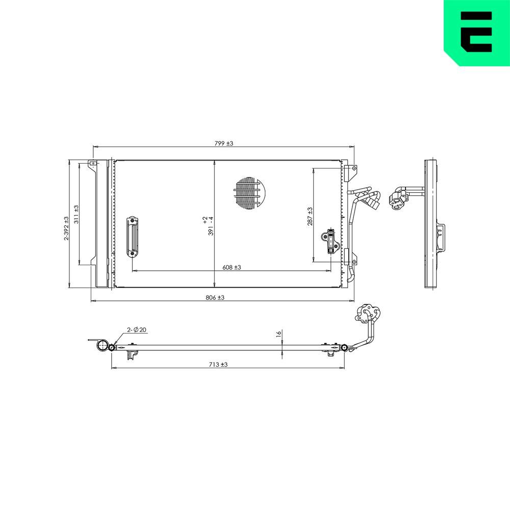 ERA 667383 - Kondensator, Klimaanlage
