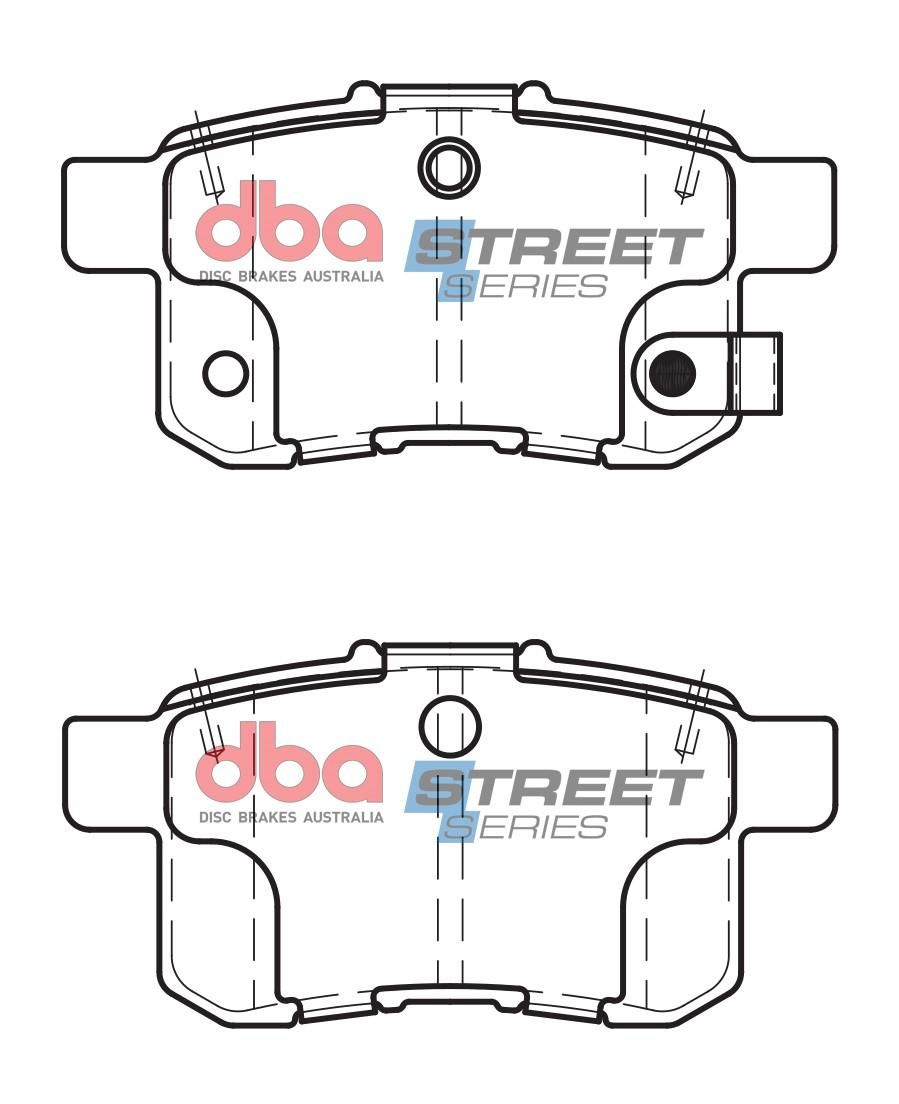 DBA SS STREET SERIES BRAKE PADS [ Honda Accord 2008-2014 R ] - TecDoc Only