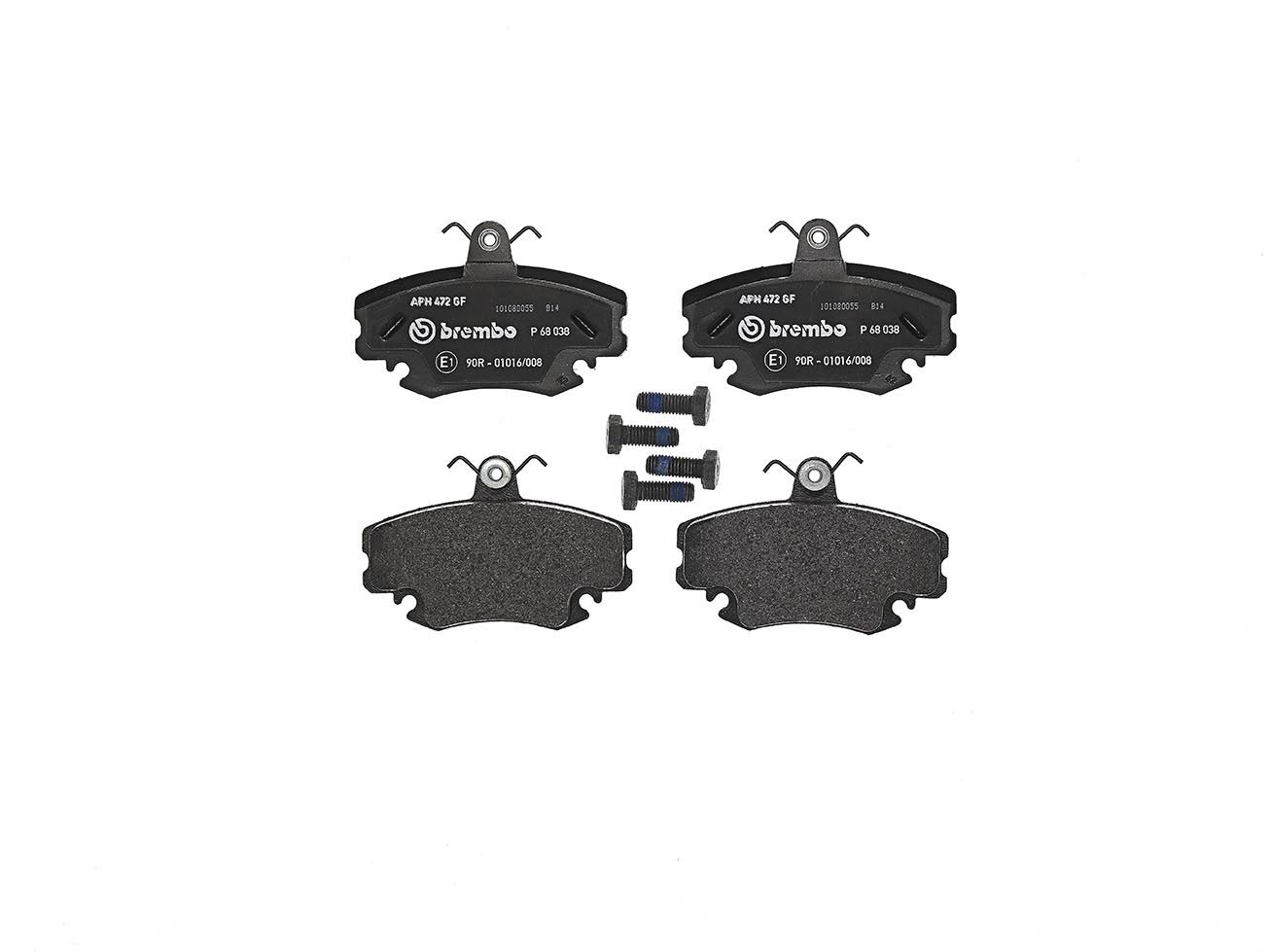 BREMBO P 68 038 - Bremsbelagsatz, Scheibenbremse PRIME LINE