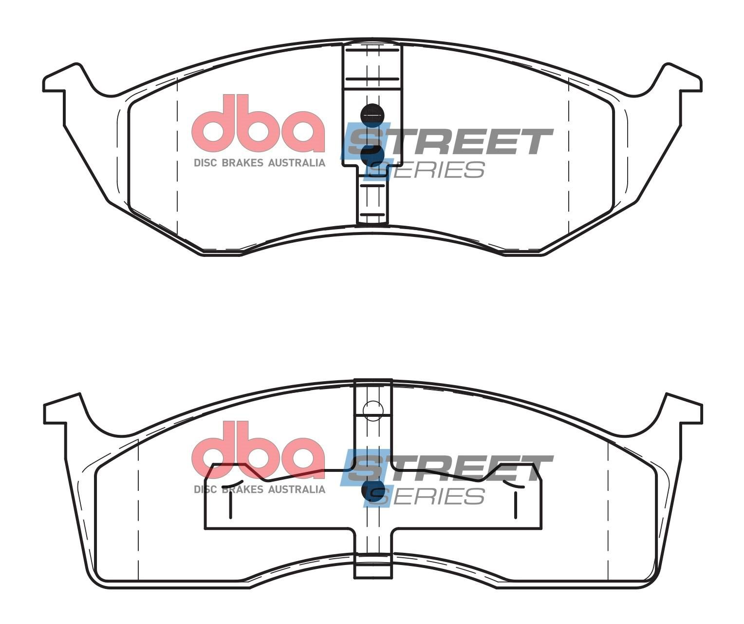 DBA SS STREET SERIES BRAKE PADS [ Chrysler Voyager/Grand Voyager 1995 - 2001 F ] - TecDoc Only