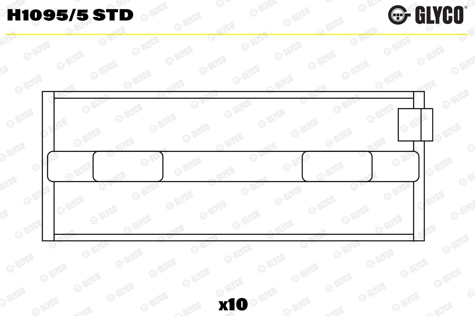 GLYCO H1095/5 STD - Kurbelwellenlager