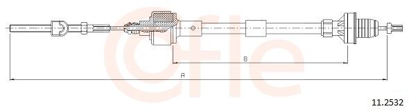 COFLE 11.2532 - Seilzug, Kupplungsbet&auml;tigung