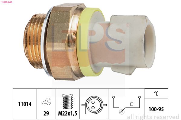 Temperature Switch, radiator fan 1.850.280