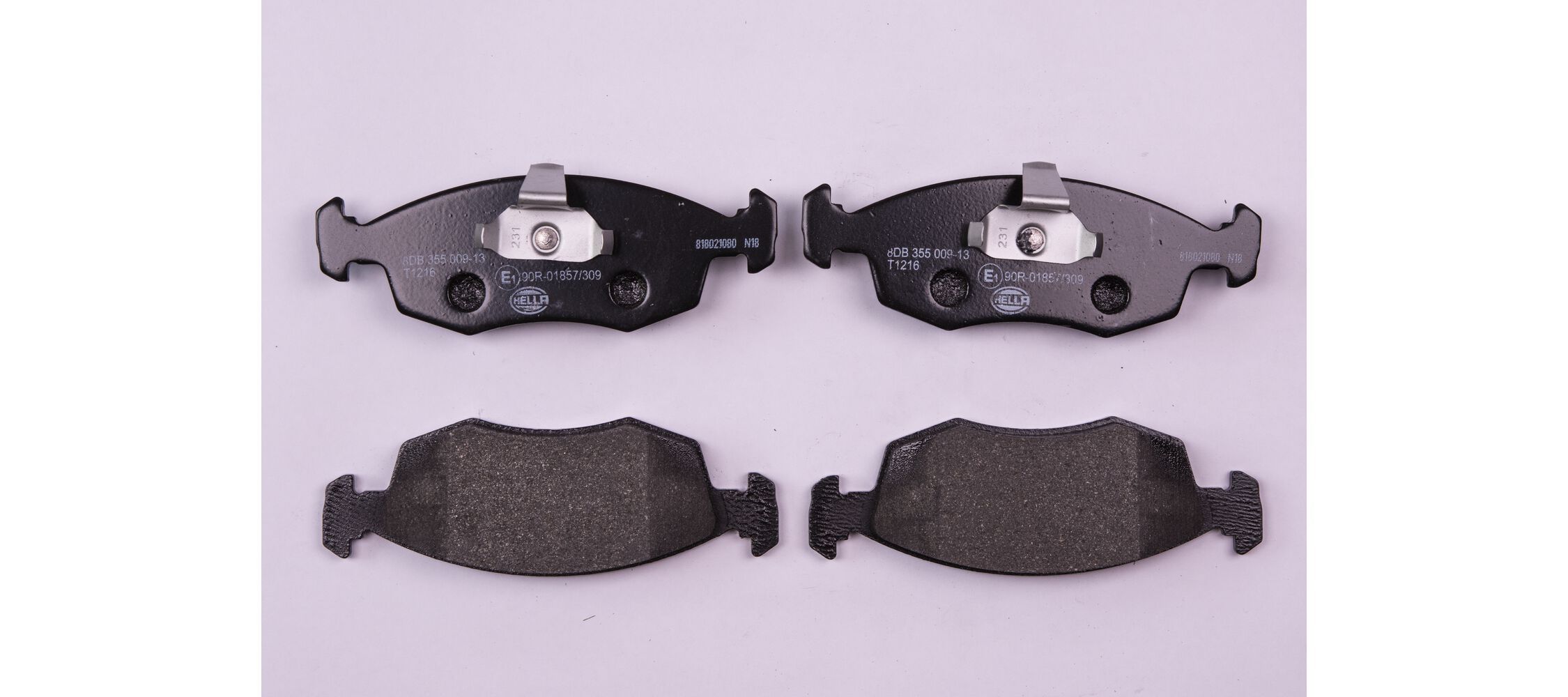 HELLA 8DB 355 009-131 - Bremsbelagsatz, Scheibenbremse