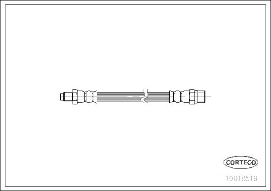 FLEXIBLE DE FREIN VW K70-AUDI 80  0705