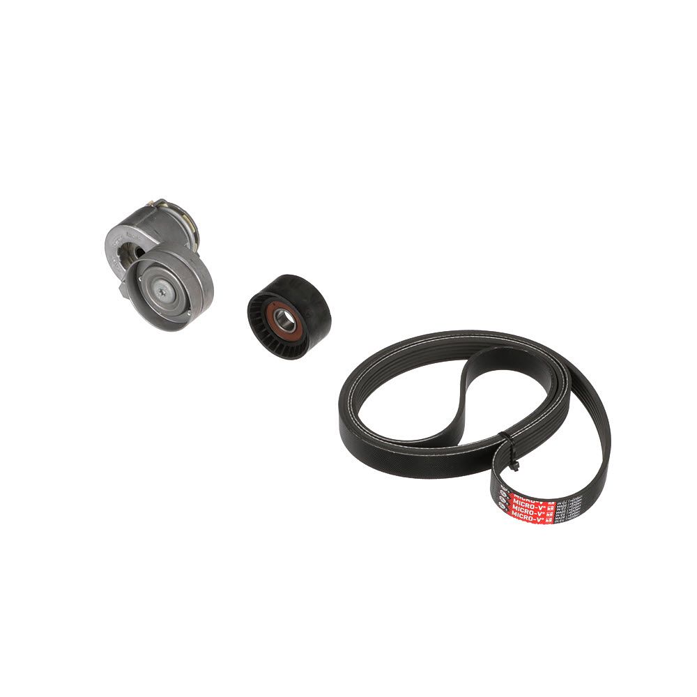 V formos rumbuotas diržas, komplektas