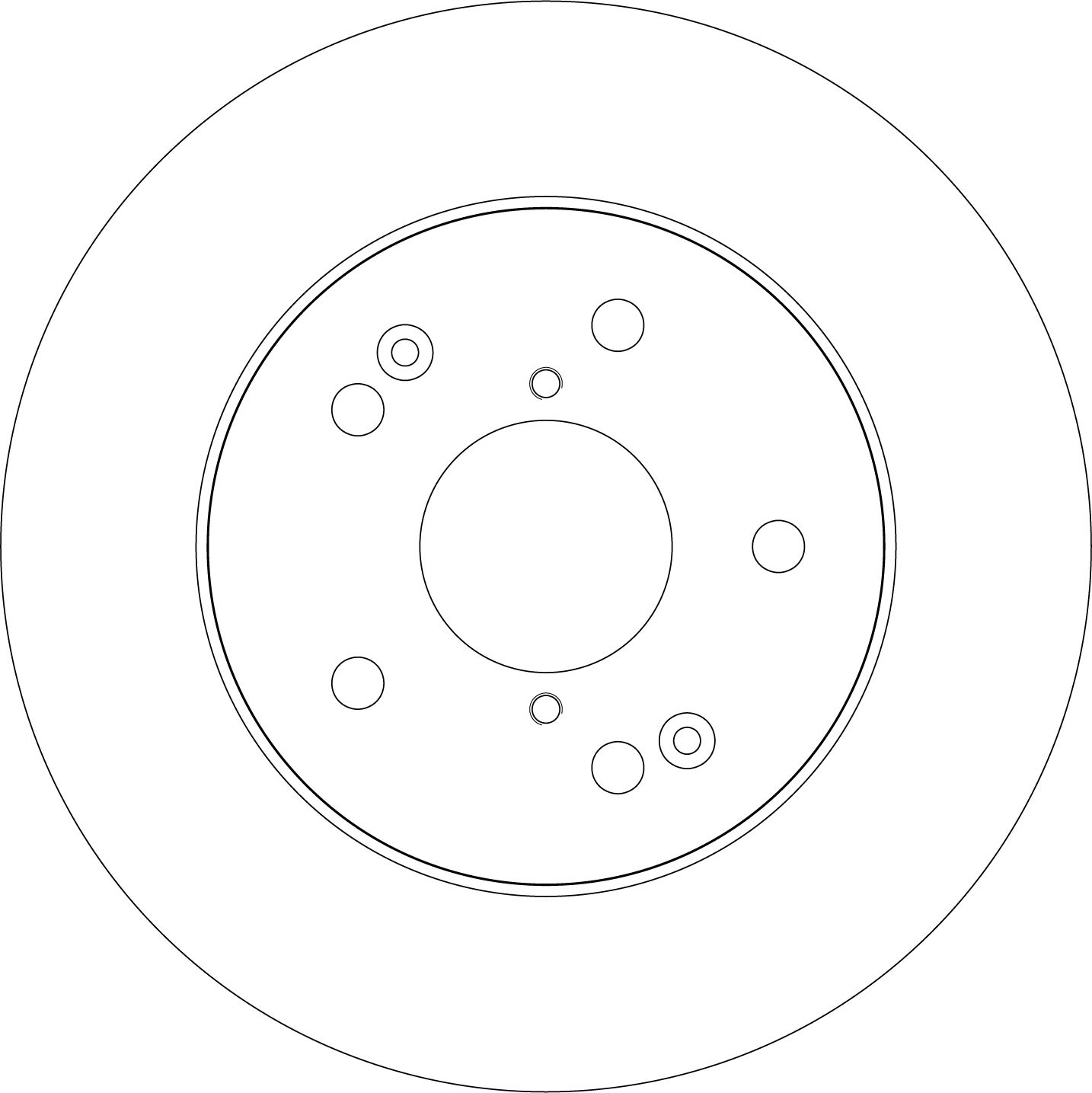 DF8735S BYD ATTO 3 Extended 2021-on Brake Disc Rear Axle - TecDoc Only