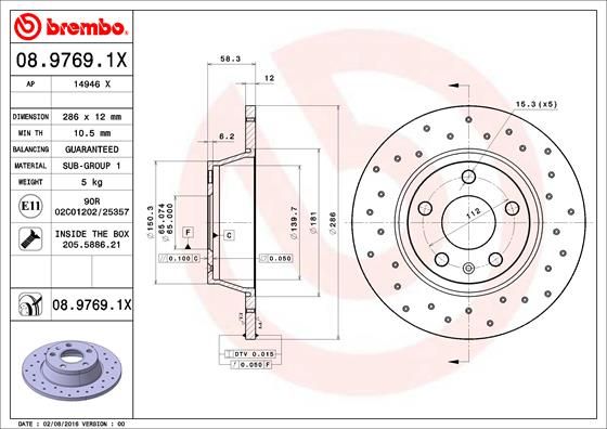 Brake Disc 08.9769.1X