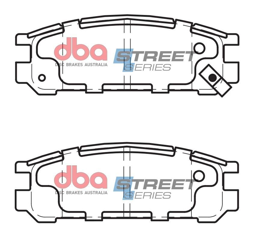 DBA SS STREET SERIES BRAKE PADS [ Isuzu & Subaru 1990-98 R ] - TecDoc Only