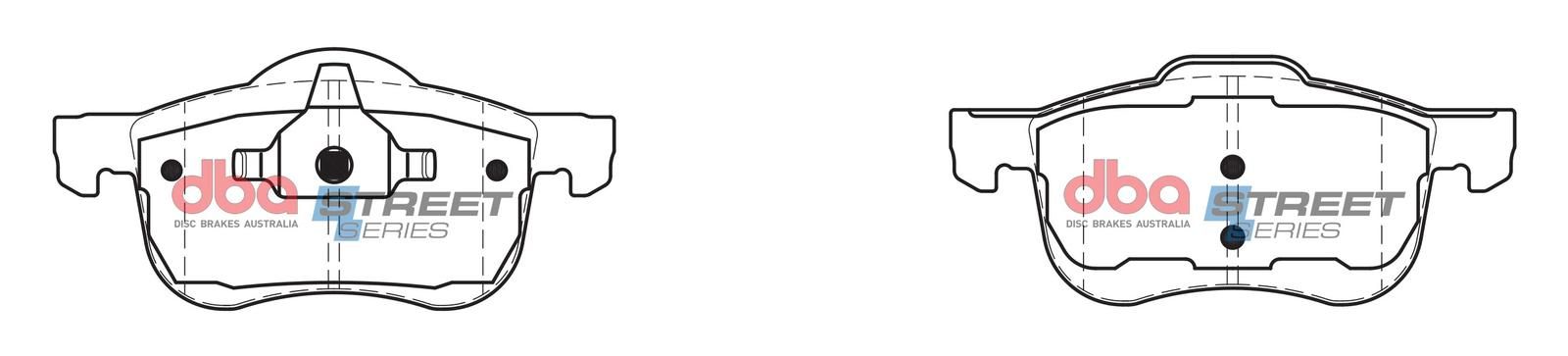 DBA SS STREET SERIES BRAKE PADS [ Mazda & Volvo 1999-2014 F ] - TecDoc Only