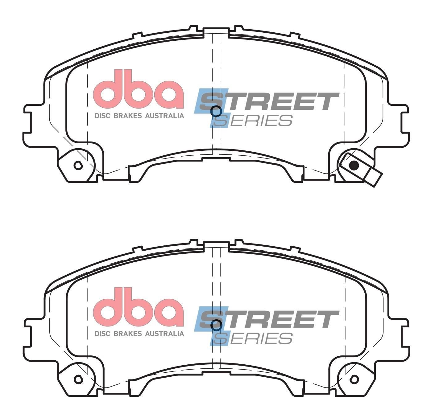 DBA SS STREET SERIES BRAKE PADS [ Nissan X-trail /Infinity F ] - TecDoc Only