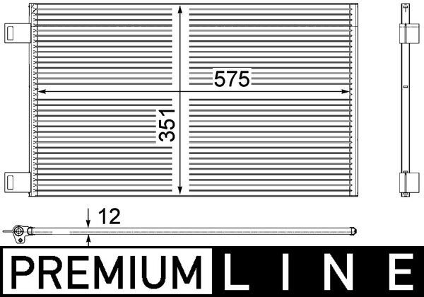 Condenser, air conditioning AC 569 000P