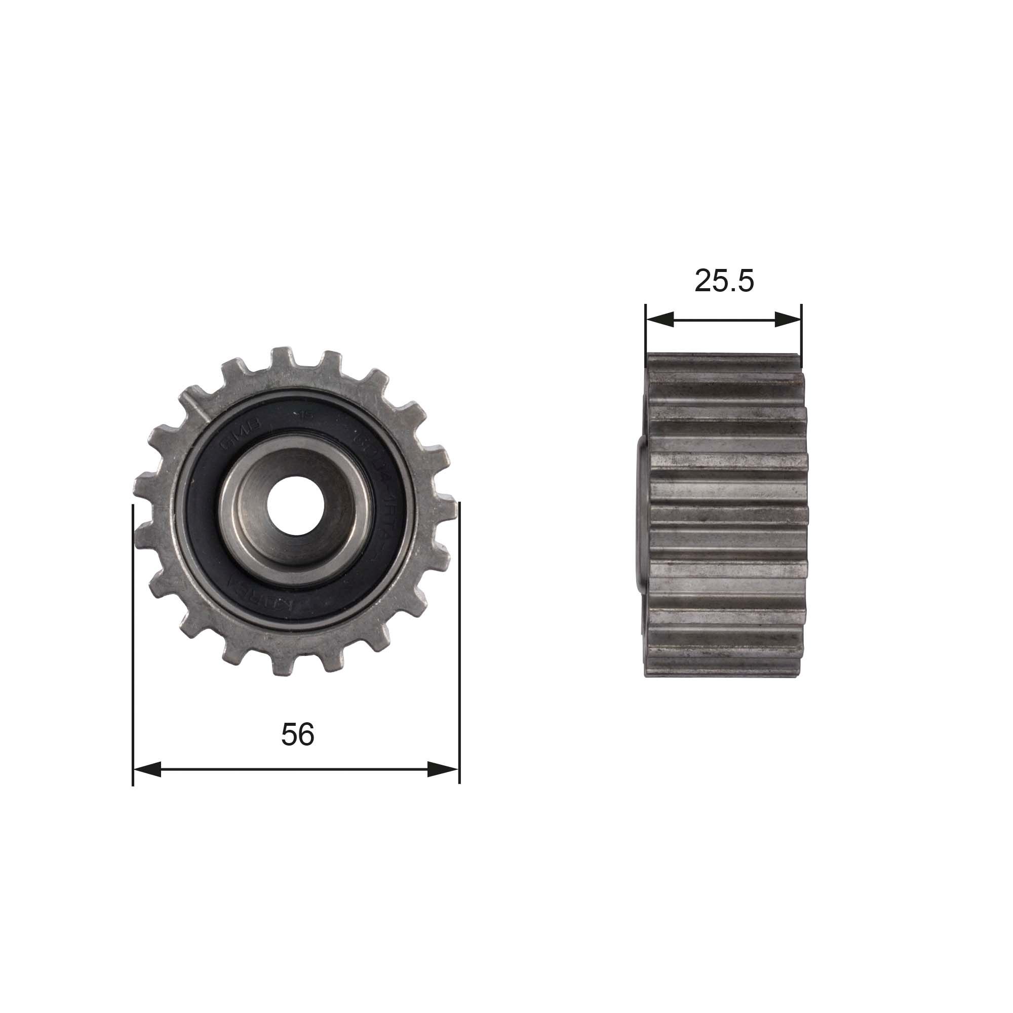 Deflection Pulley/Guide Pulley, timing belt T42000