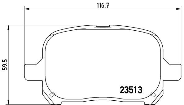 Brake Pad Set, disc brake P 83 040