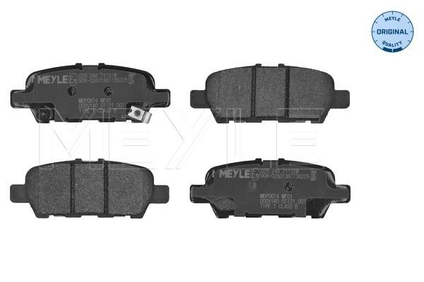 Brake Pad Set, disc brake 025 248 7113/W