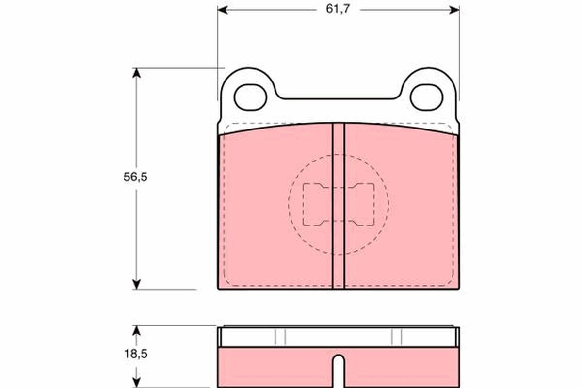 Brake Pad Set, disc brake GDB663