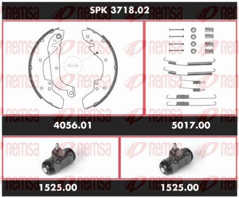 SPK 3718.02 REMSA Super Precision Kit Fék készlet, dobfék