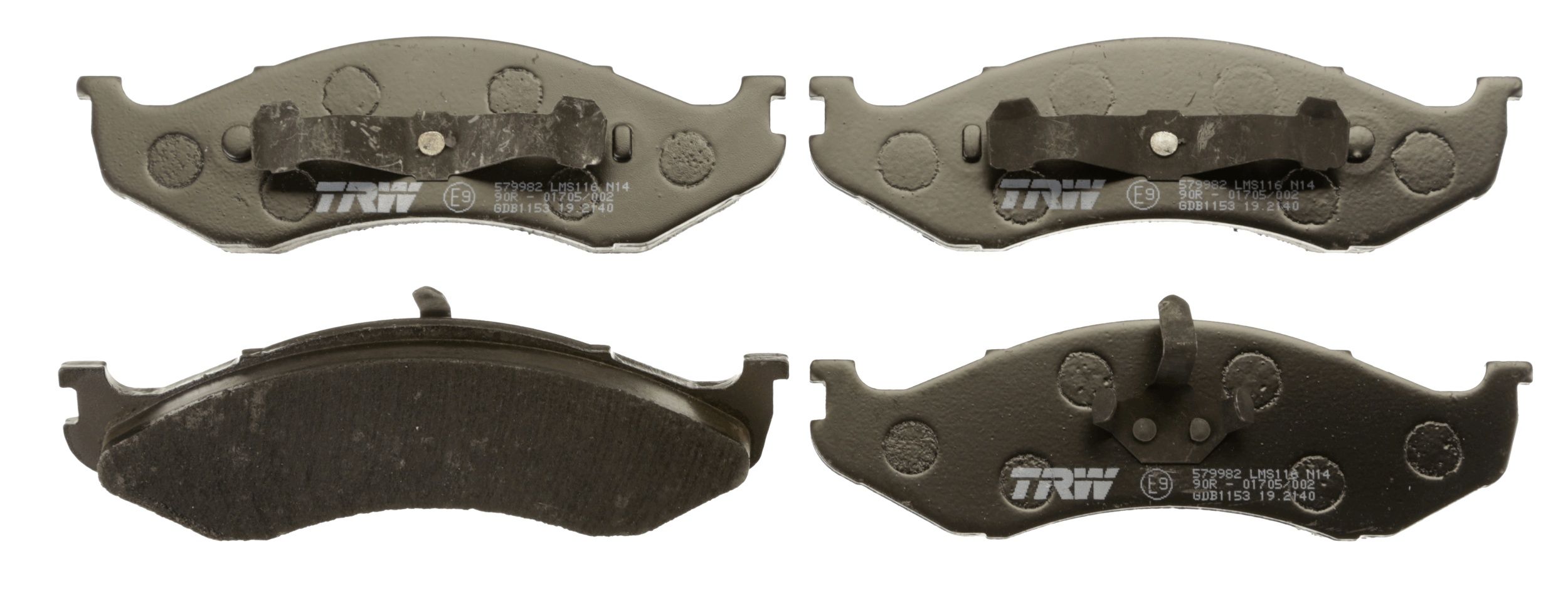 TRW DISC BRAKE PADS - TecDoc 2