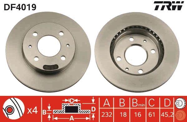 Brake Disc DF4019