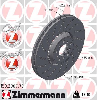 Zimmermann 150.2967.70 Bremsscheibe