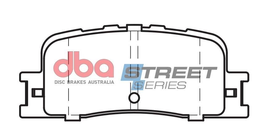 DBA SS STREET SERIES BRAKE PADS [ Chery/Lexus & Toyota 2001-2014 R ] - TecDoc Only