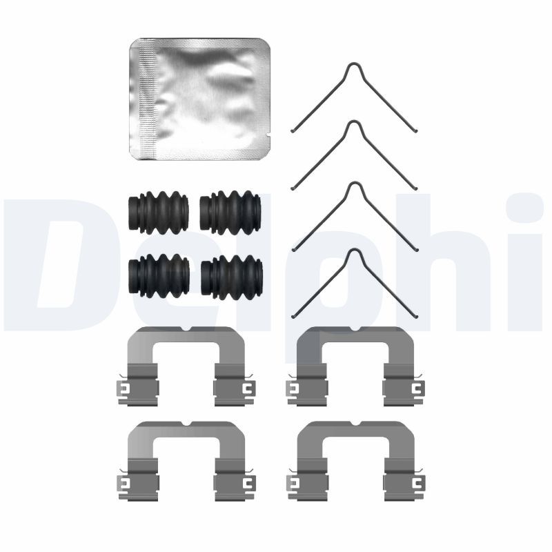 Delphi LX0757 Zubehörsatz, Scheibenbremsbelag Delphi LX0757 Zubehörsatz, Scheibenbremsbelag